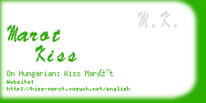 marot kiss business card